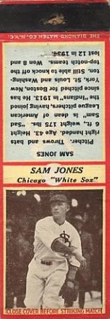 1935-36 Diamond Matchbooks (U3-1) #NNO Sam Jones Front