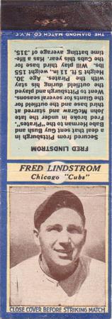 1935-36 Diamond Matchbooks (U3-1) #NNO Fred Lindstrom Front