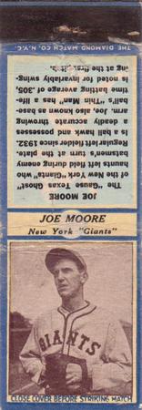 1935-36 Diamond Matchbooks (U3-1) #NNO Joe Moore Front