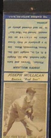 1935-36 Diamond Matchbooks (U3-1) #NNO Joseph Mulligan Front