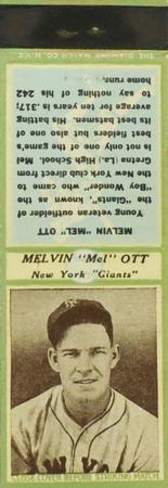 1935-36 Diamond Matchbooks (U3-1) #NNO Melvin 