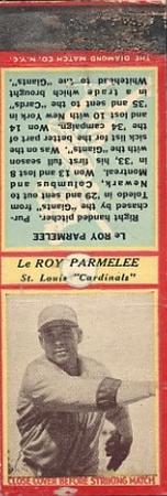 1935-36 Diamond Matchbooks (U3-1) #NNO Leroy Parmelee Front
