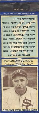 1935-36 Diamond Matchbooks (U3-1) #NNO Raymond Phelps Front