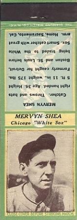 1935-36 Diamond Matchbooks (U3-1) #NNO Mervyn Shea Front