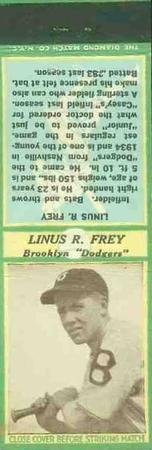 1935-36 Diamond Matchbooks (U3-1) #NNO Linus B. Frey Front