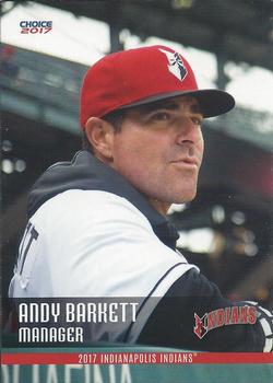 2017 Choice Indianapolis Indians #28 Andy Barkett Front