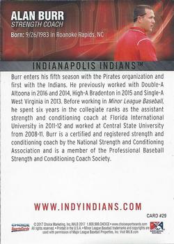 2017 Choice Indianapolis Indians #29 Alan Burr Back