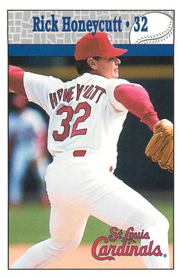 1997 St. Louis Cardinals Police #NNO Rick Honeycutt Front