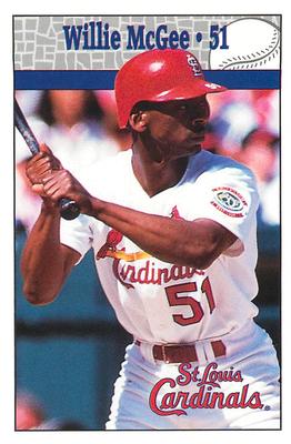 1997 St. Louis Cardinals Police #NNO Willie McGee Front