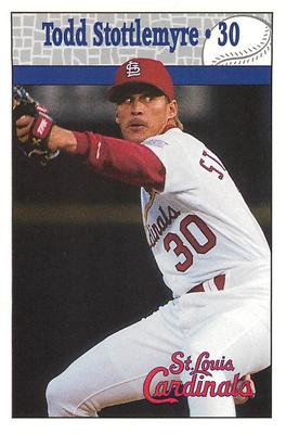 1997 St. Louis Cardinals Police #NNO Todd Stottlemyre Front