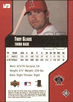 2002 Upper Deck 40-Man #5 Troy Glaus Back