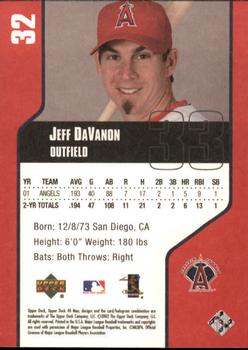 2002 Upper Deck 40-Man #32 Jeff DaVanon Back