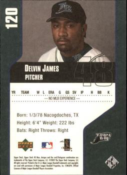 2002 Upper Deck 40-Man #120 Delvin James Back