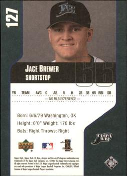 2002 Upper Deck 40-Man #127 Jace Brewer Back