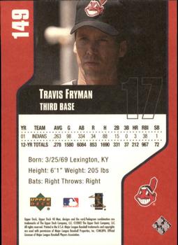 2002 Upper Deck 40-Man #149 Travis Fryman Back