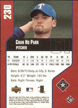 2002 Upper Deck 40-Man #230 Chan Ho Park Back