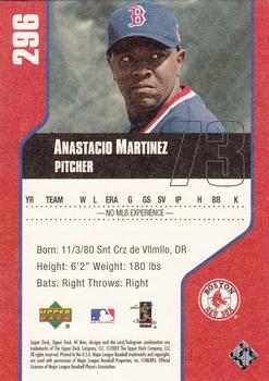 2002 Upper Deck 40-Man #296 Anastacio Martinez Back
