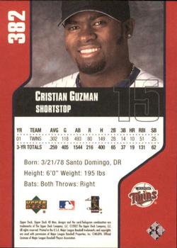 2002 Upper Deck 40-Man #382 Cristian Guzman Back