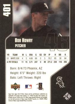 2002 Upper Deck 40-Man #401 Bob Howry Back