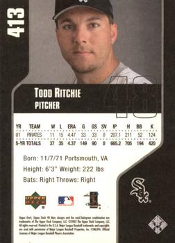 2002 Upper Deck 40-Man #413 Todd Ritchie Back