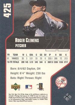 2002 Upper Deck 40-Man #425 Roger Clemens Back
