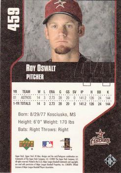 2002 Upper Deck 40-Man #459 Roy Oswalt Back