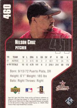 2002 Upper Deck 40-Man #460 Nelson Cruz Back