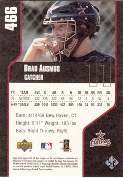 2002 Upper Deck 40-Man #466 Brad Ausmus Back