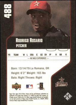 2002 Upper Deck 40-Man #488 Rodrigo Rosario Back