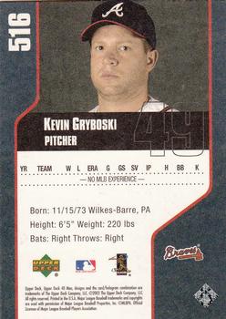 2002 Upper Deck 40-Man #516 Kevin Gryboski Back