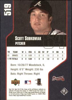 2002 Upper Deck 40-Man #519 Scott Sobkowiak Back