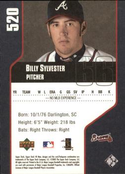 2002 Upper Deck 40-Man #520 Billy Sylvester Back