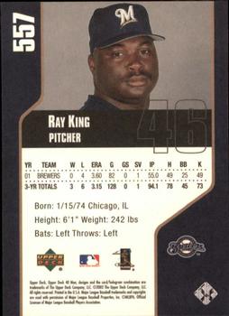 2002 Upper Deck 40-Man #557 Ray King Back