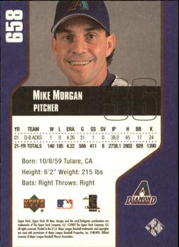 2002 Upper Deck 40-Man #658 Mike Morgan Back