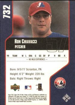 2002 Upper Deck 40-Man #732 Ron Chiavacci Back