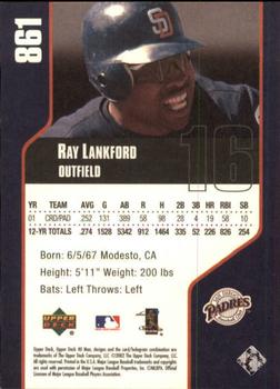 2002 Upper Deck 40-Man #861 Ray Lankford Back