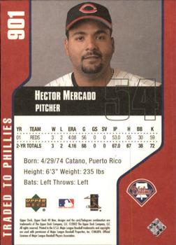2002 Upper Deck 40-Man #901 Hector Mercado Back
