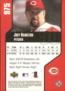 2002 Upper Deck 40-Man #975 Joey Hamilton Back