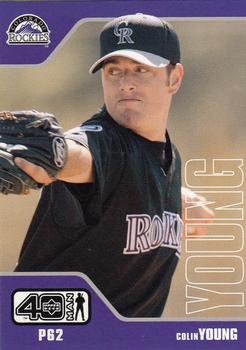 2002 Upper Deck 40-Man #1007 Colin Young Front