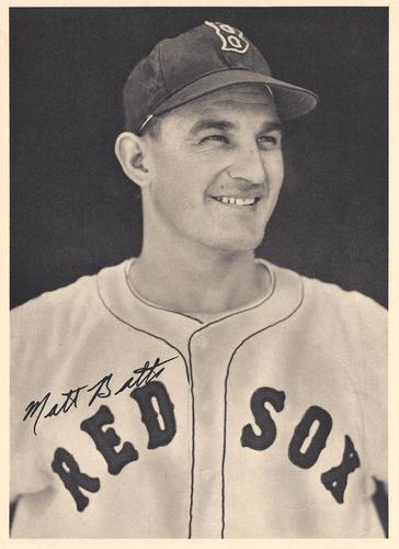 1948 Boston Red Sox Picture Pack #NNO Matt Batts Front