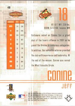2002 Upper Deck Ballpark Idols #40 Jeff Conine Back