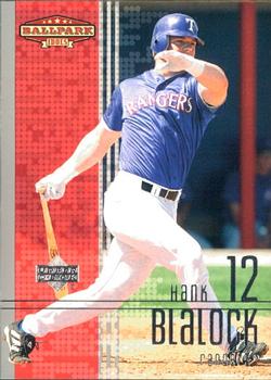 2002 Upper Deck Ballpark Idols #52 Hank Blalock Front