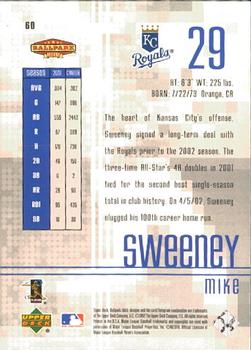 2002 Upper Deck Ballpark Idols #60 Mike Sweeney Back