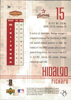 2002 Upper Deck Ballpark Idols #96 Richard Hidalgo Back