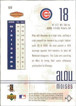 2002 Upper Deck Ballpark Idols #122 Moises Alou Back
