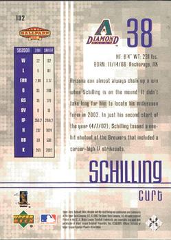 2002 Upper Deck Ballpark Idols #132 Curt Schilling Back