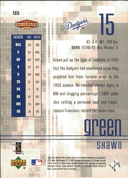 2002 Upper Deck Ballpark Idols #135 Shawn Green Back