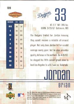 2002 Upper Deck Ballpark Idols #139 Brian Jordan Back