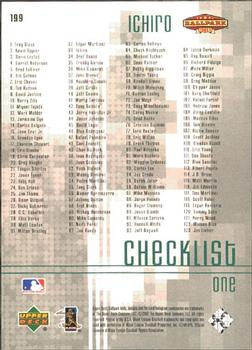2002 Upper Deck Ballpark Idols #199 Ichiro Back