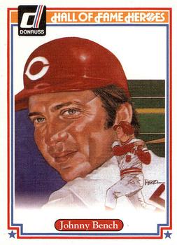 2004 Donruss Diamond Kings - Hall of Fame Heroes #31 Johnny Bench Front